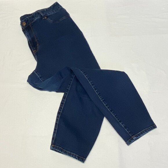 Maurices High Rise Skinny Stretch Jeans Jeggings 22W Short Medium Wash Denim - Picture 8 of 12